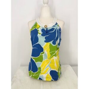 Tommy Hilfiger Women's Tropical Beach Top Shirt Multicolored Size 8